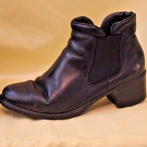 Women's RIEKER Slip On Black Boots Size EU 40